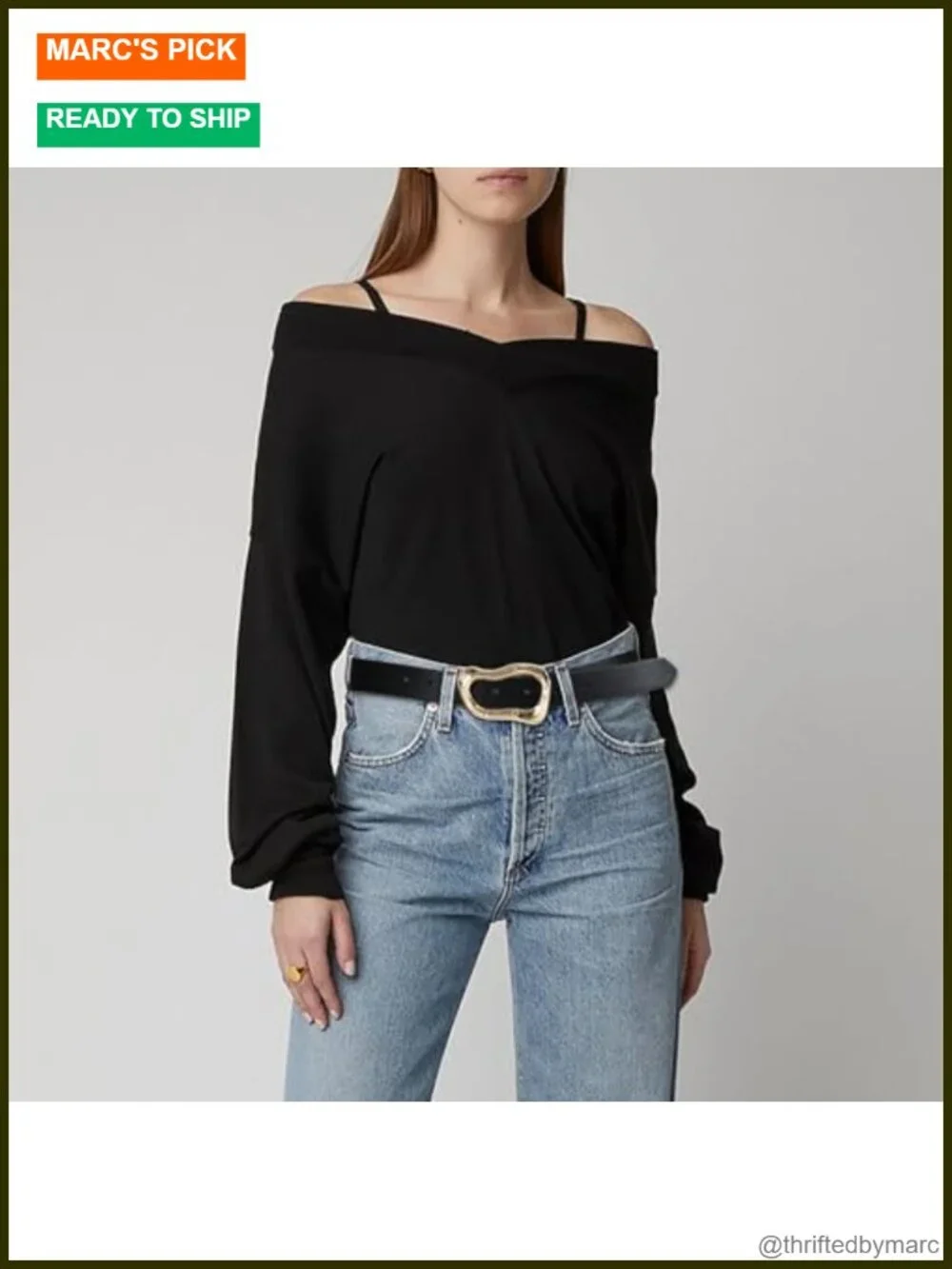 Faux Leather Waist Belt with Gold Buckle, Stylish Fashion Belt for Jeans &